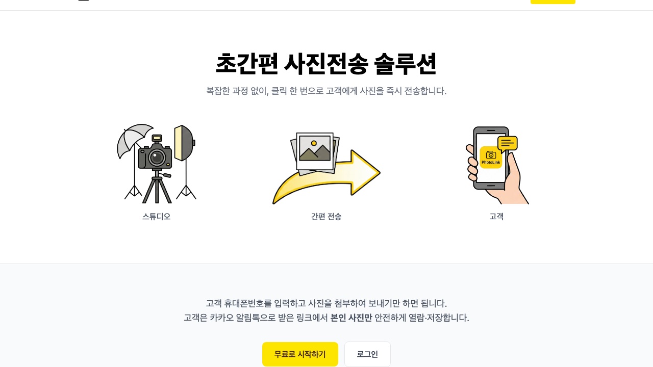 포토링크 (PhotoLink) 사진 전송 SaaS